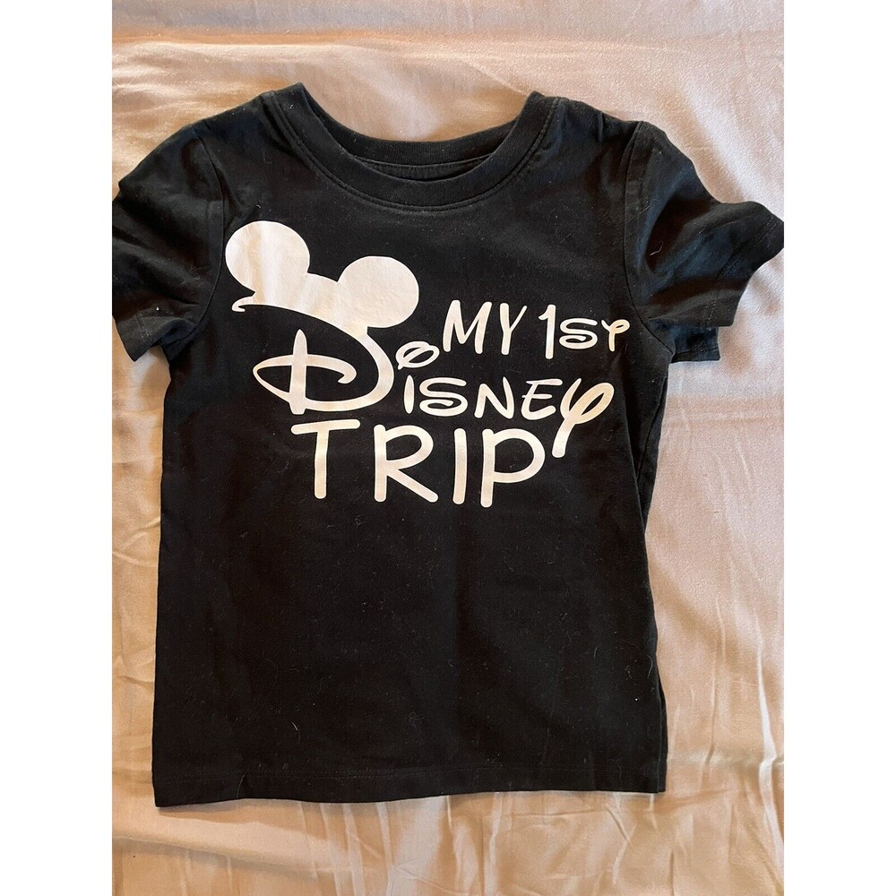 Handmade Mickey Mouse Inspired My First Trip To Disney T-Shirt Size 2T